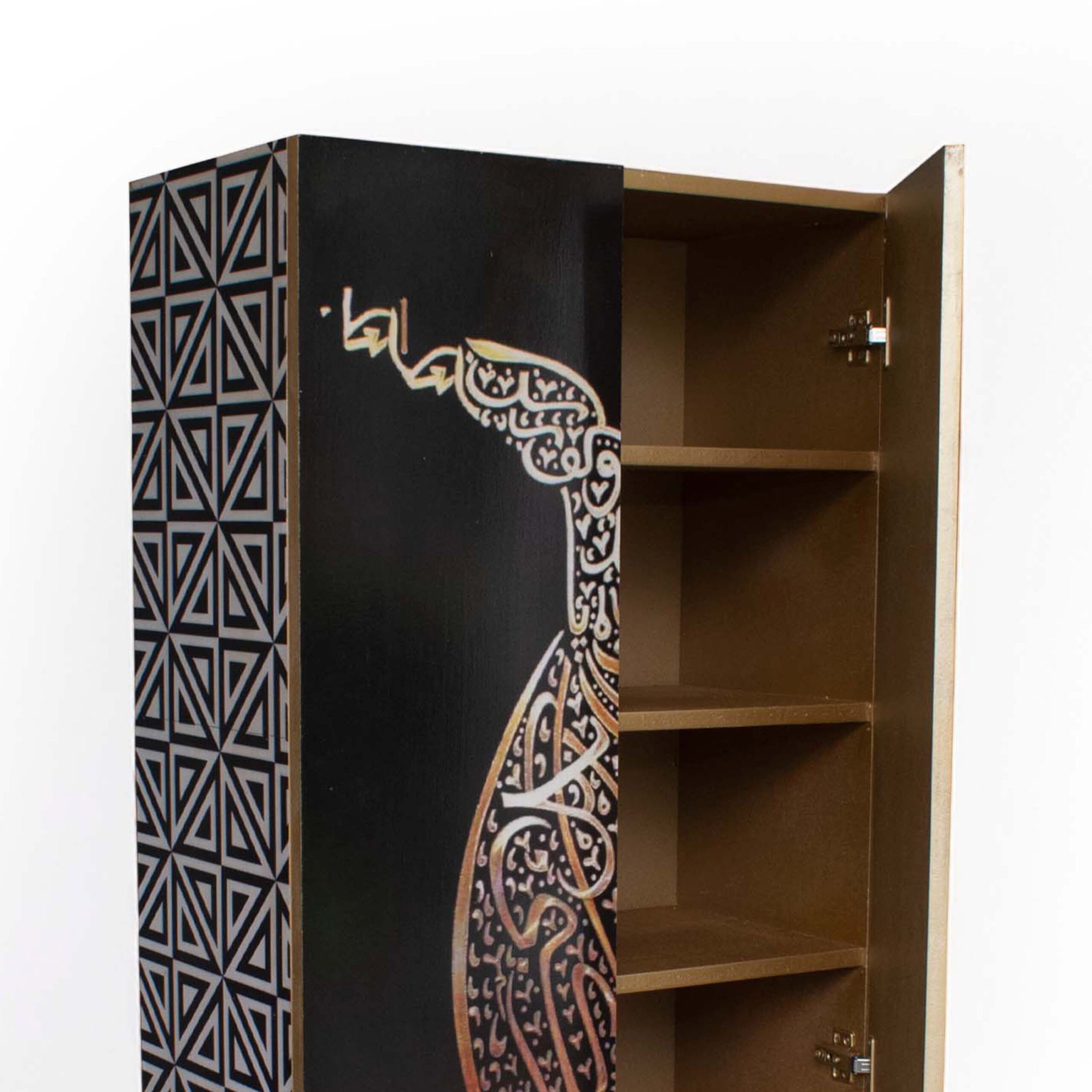 Arabic Calligraphy Art Cupboard Printed MDF Wood Storage WC-1011 - Image 2