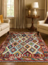 Handmade Afghan Maimana Kilim/Flatweave Area Rug WR-1102