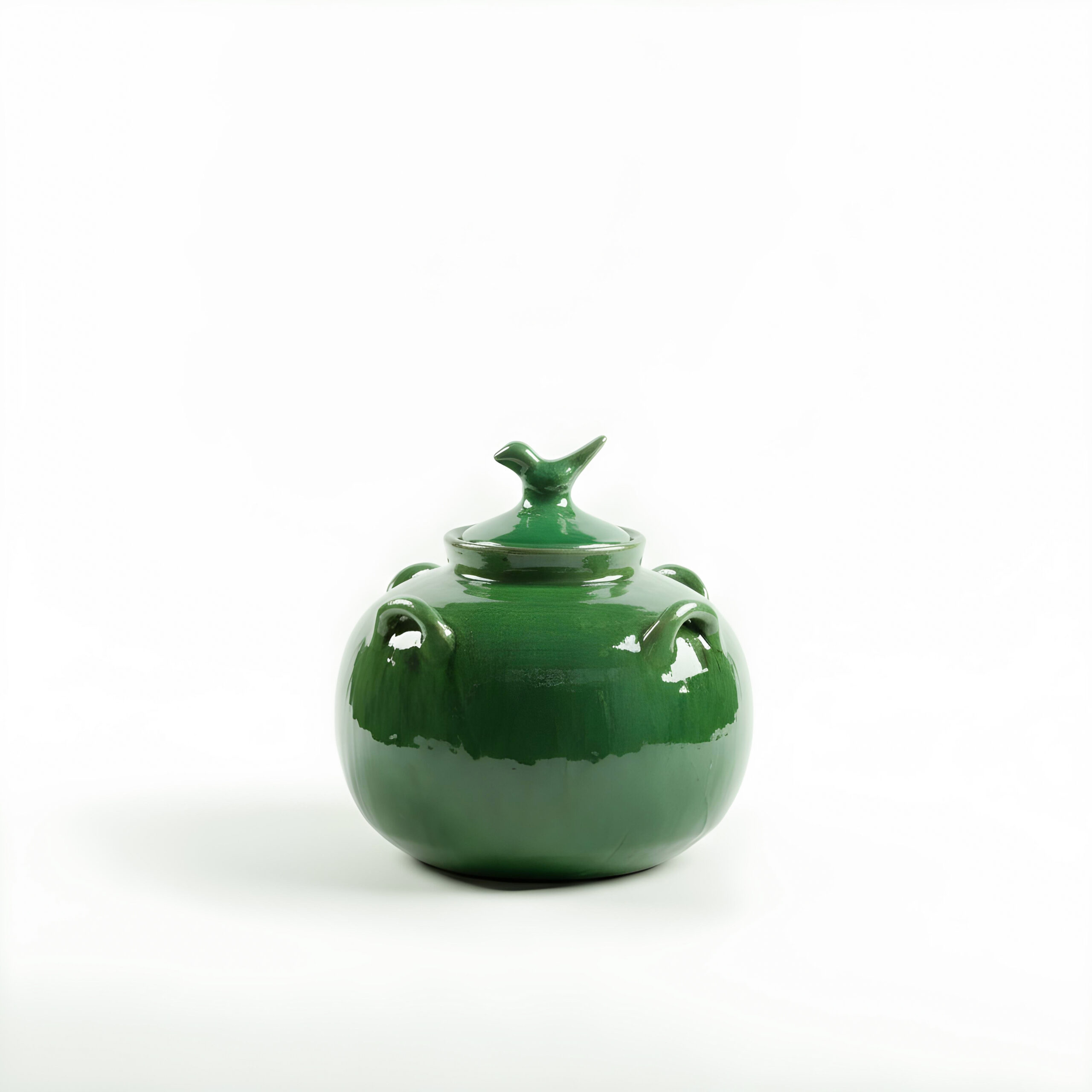 Handmade Green Storage Decorative Pot HP-1049