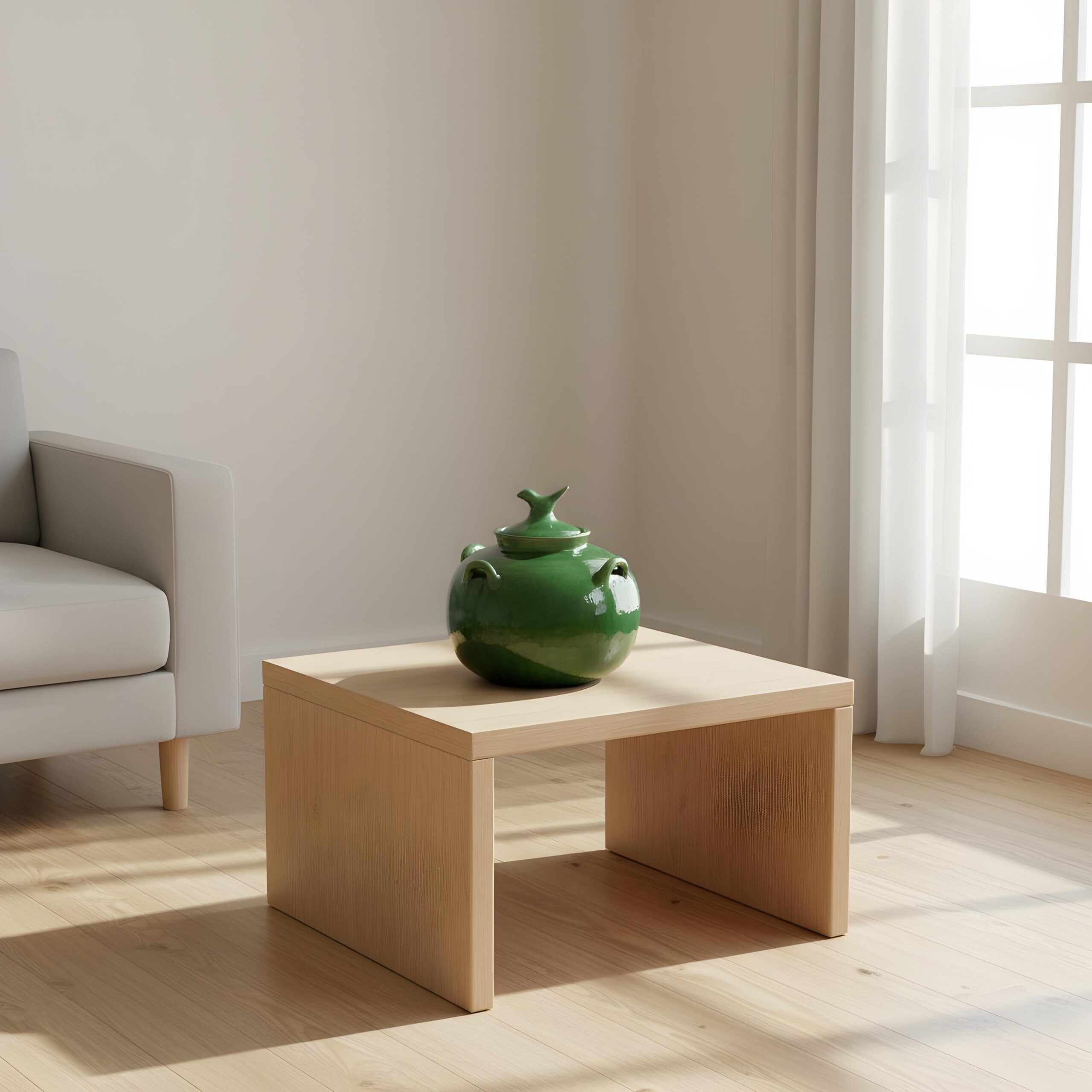 Handmade Green Storage Decorative Pot HP-1049 - Image 3