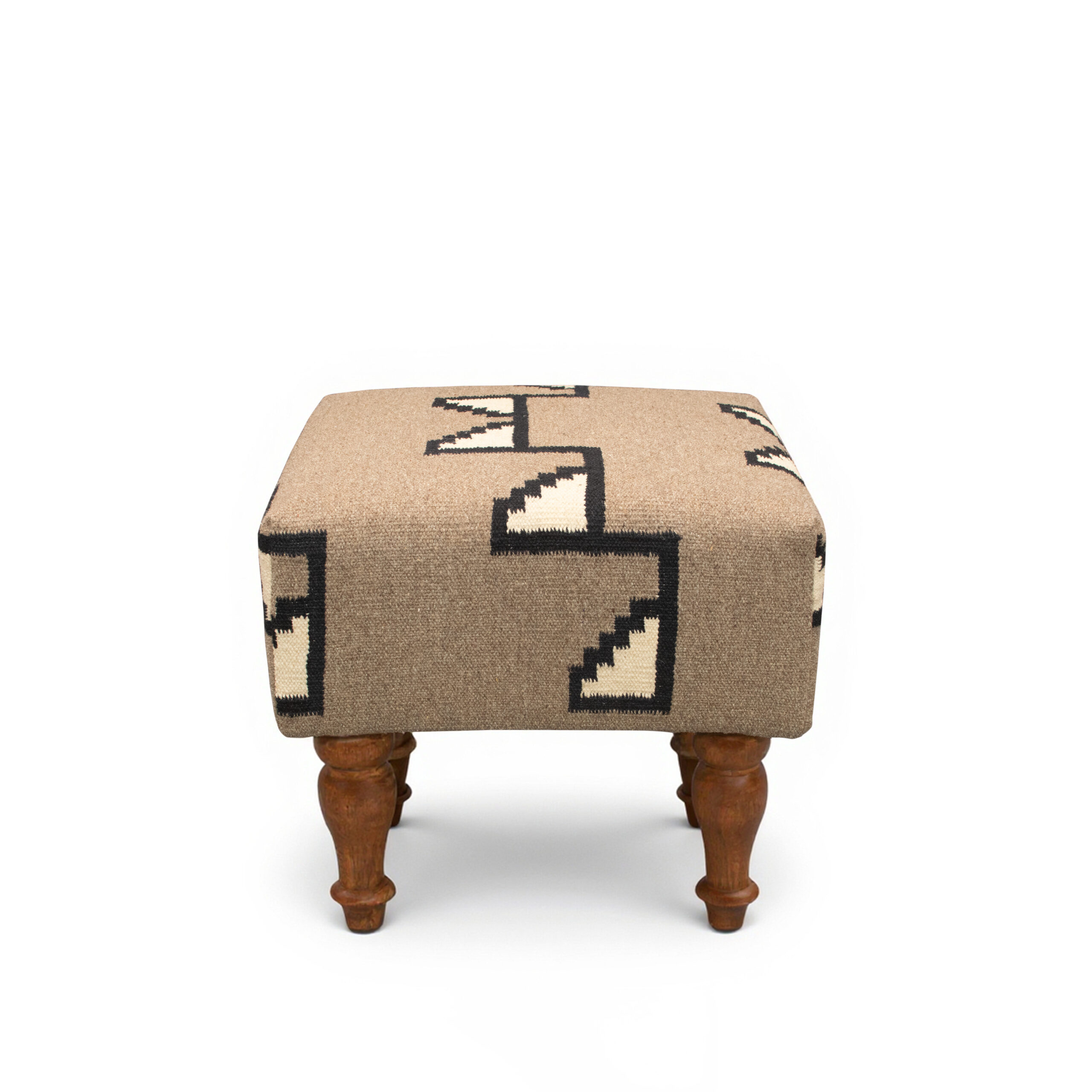 Handmade Ottoman Foot Stool Rug Upholstered OS-1027 - Image 6