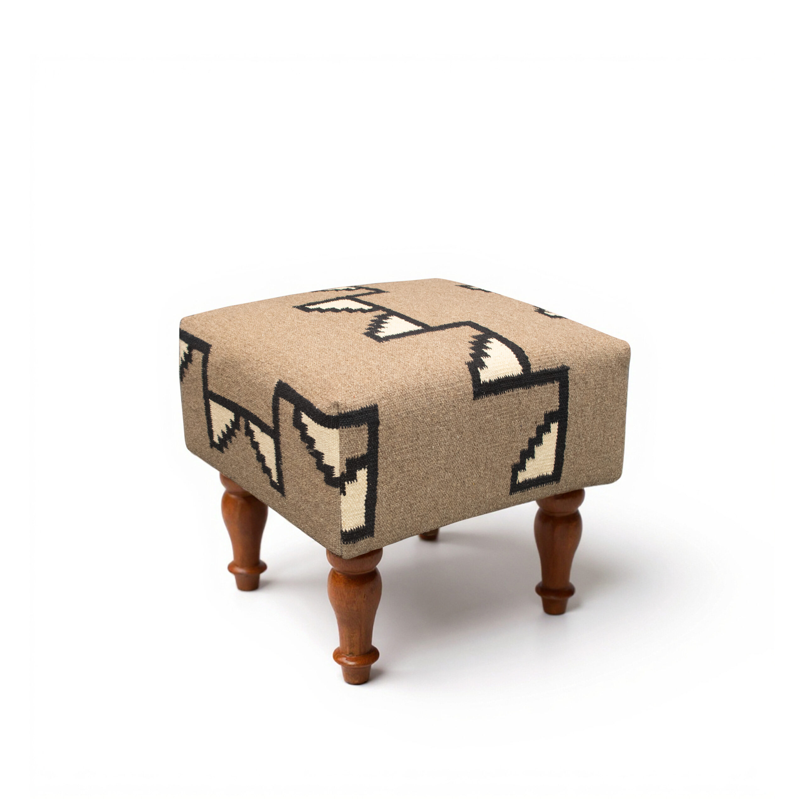 Handmade Ottoman Foot Stool Rug Upholstered OS-1027