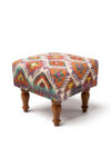 Handmade Ottoman Foot Stool Kilim Upholstered OS-1030