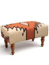 Handmade Ottoman Stool Rug Upholstered OS-1031