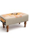 Handmade Ottoman Stool Rug Upholstered OS-1033