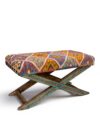 Handmade Kilim Upholstered Bench with Painted Base XT-1025